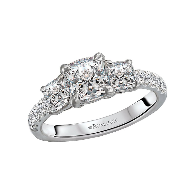 Bandora 14K White Gold Diamond Semi-Mount Ring
