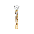 Orbelle Lab Grown Diamond Semi-Mount Engagement Ring - Bandora 14K Yellow Gold Twisted Band