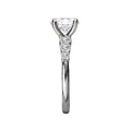 Orbelle Lab Grown Oval Diamond Engagement Ring in 14K White Gold