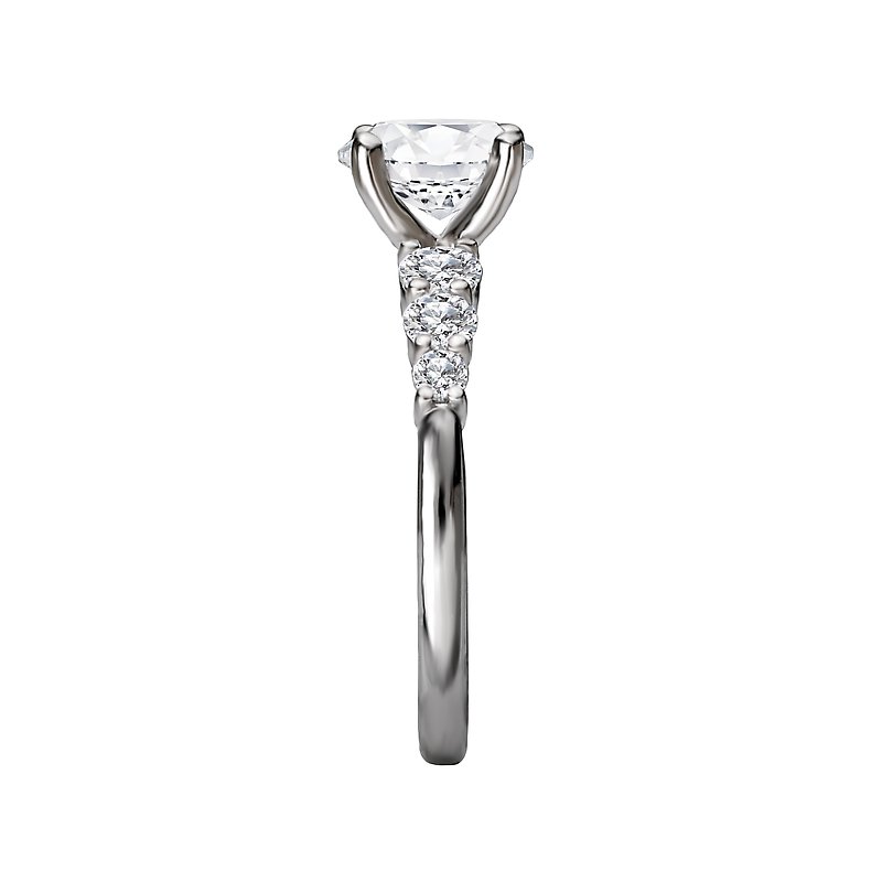Orbelle Lab Grown Oval Diamond Engagement Ring in 14K White Gold