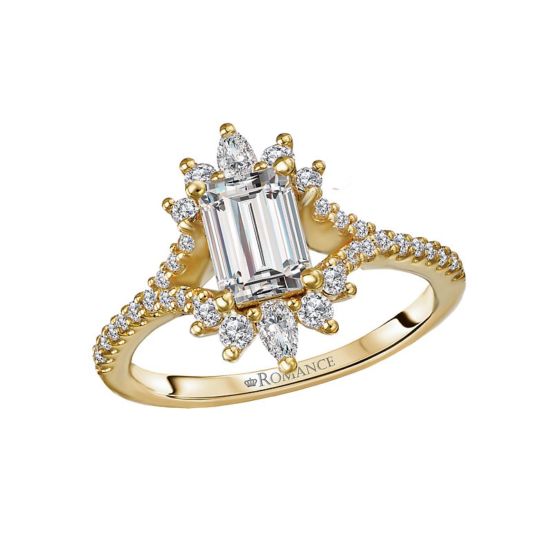 14K Yellow Gold Diamond Engagement Ring | Orbelle Semi-Mount