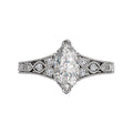 Orbelle Marquise Lab Grown Diamond Cathedral Engagement Ring