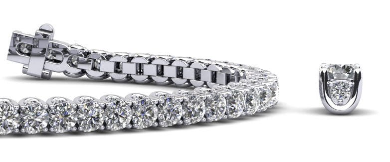 Boundless Brilliance Lab - Grown Diamond Tennis Bracelet with 4.81 ct.(finished) 1.1mm, 2.5mm - Luxury Time NYC