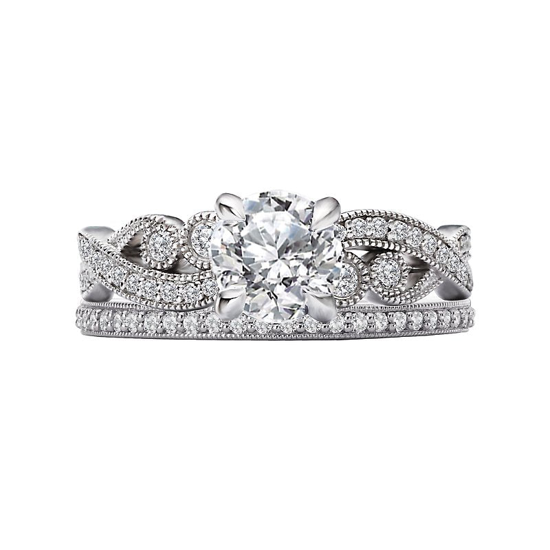 Orbelle White Gold Lab Grown Diamond Semi-Mount Engagement Ring