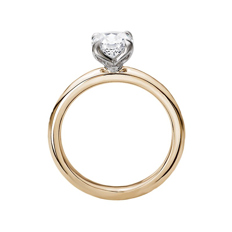Aurenza Classics 14K Yellow Gold Solitaire Semi-Mount Diamond Ring