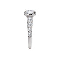 Orbelle Lab Grown Diamond Band Semi-Mount Engagement Ring - Bandora 14K White Gold Round Cut 8.2mm