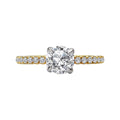 Orbelle Yellow Gold Lab Grown Diamond Semi Mount Engagement Ring