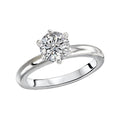 Aurenza Classics 14K White Gold Solitaire Semi-Mount Diamond Ring