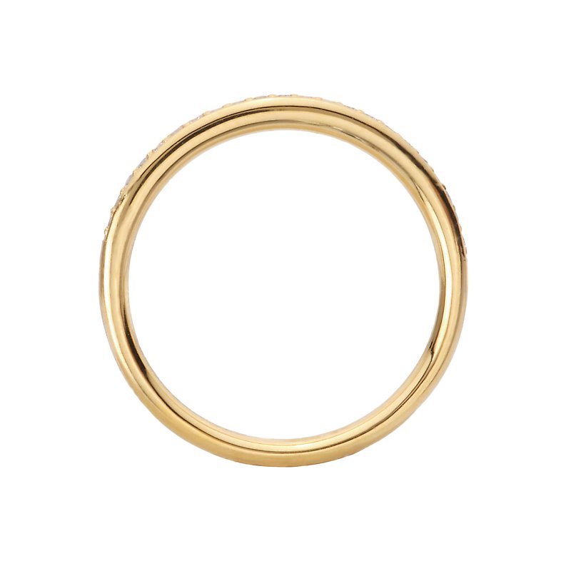 Orbelle 14K Yellow Gold Straight Diamond Wedding Band