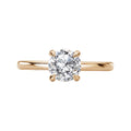 Orbelle Yellow Gold Solitaire Semi-Mount Engagement Ring with Lab Grown Diamond