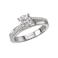 Orbelle 14K White Gold Diamond Semi-Mount Ring - Bandora Style
