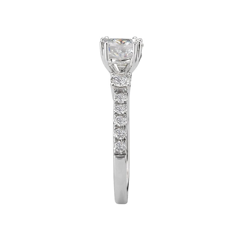 Orbelle 3-Stone Lab Grown Diamond Semi-Mount Ring in 14K White Gold