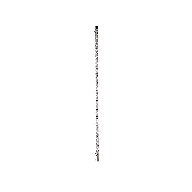 Chic Lab Grown Oval Diamond Bracelet in 14K White Gold