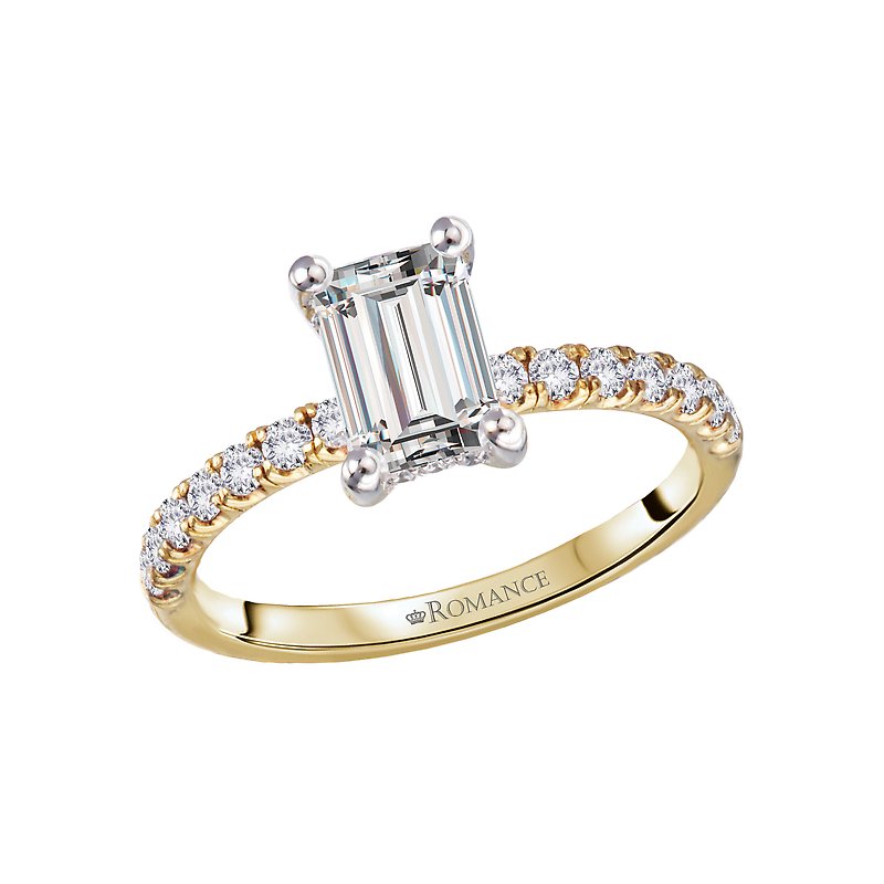 Orbelle Hidden Halo Diamond Engagement Ring in 14K Yellow Gold