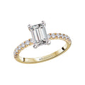 Orbelle Hidden Halo Diamond Engagement Ring in 14K Yellow Gold