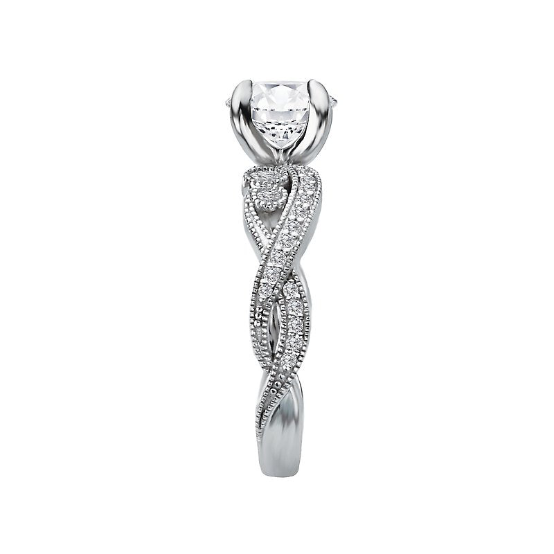 Orbelle White Gold Lab Grown Diamond Semi-Mount Engagement Ring