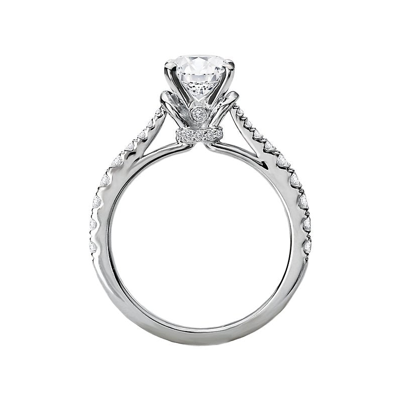 Orbelle 14K White Gold Diamond Halo Engagement Ring