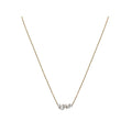 Luxora 14kt Yellow Gold Diamond and Pearl Cluster Necklace