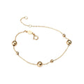 Luxora Italian 14kt Yellow Gold Bead Chain Bracelet