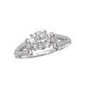 Glemera Bandora 14K White Gold Diamond Split Shank Engagement Semi-Mount Ring