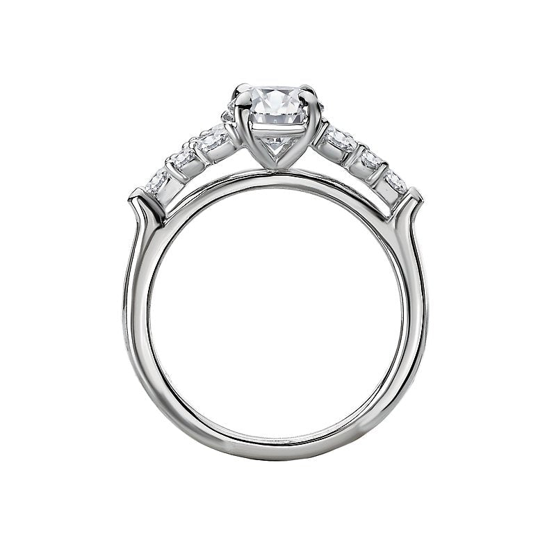 Bandora 14K White Gold Marquise and Round Diamond Semi-Mount Engagement Ring