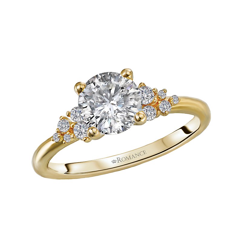 Orbelle Yellow Gold Diamond Semi-Mount Engagement Ring