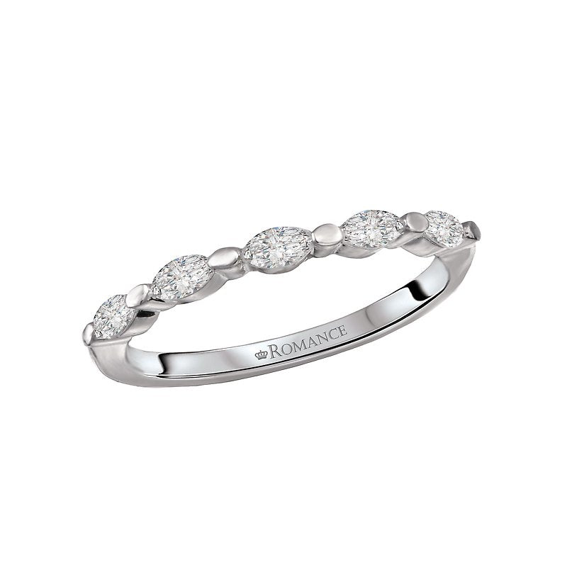 Orbelle Marquise Diamond Wedding Band in 14K White Gold