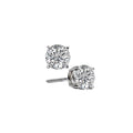 Luxora 14K White Gold Round Diamond Stud Earrings (D 1/3 carat total weight)