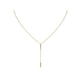 Luxora Italian 14kt Gold Y Necklace | Adjustable Lariat Style