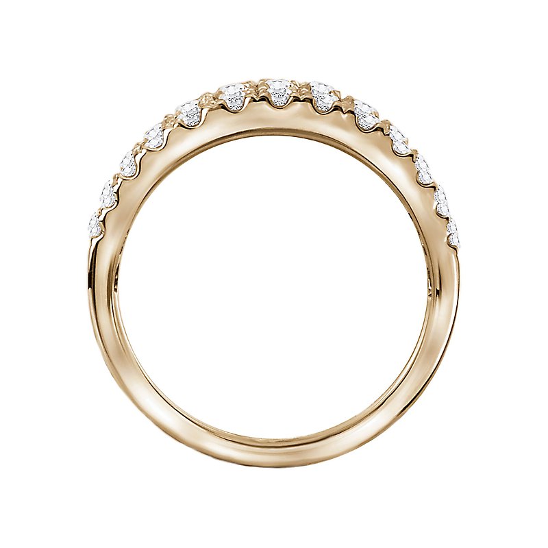 Luxora Classic 14K Yellow Gold Diamond Ring - 2 Carat Total Weight
