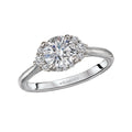 Orbelle White Gold Diamond Halo Semi-Mount Engagement Ring