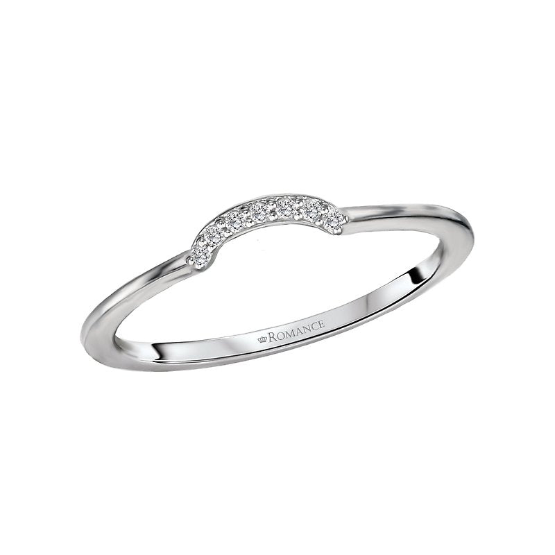 Orbelle Nesting Wedding Band - 14K White Gold Diamond Ring