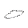 Orbelle Nesting Wedding Band - 14K White Gold Diamond Ring