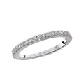 Orbelle Petite Matching Wedding Band in 14K White Gold with Round Faceted Diamonds