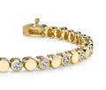 Classic Alternating Circle And Lab - Grown Diamond Bracelet with 4.00 ct.(finished) 4.0mm - Luxury Time NYC