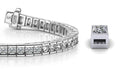 Classic Diamond Box Diamond Tennis Bracelet with 13.30 ct.(finished) 4.5mm - Luxury Time NYC