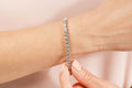 Classic S Shaped Diamond Tennis Bracelet with 4.90 ct.(finished) 3.5mm - Luxury Time NYC