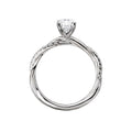 Orbelle White Gold Oval Cut Lab Grown Diamond Semi-Mount Engagement Ring