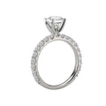 Bandora 14K White Gold Semi-Mount Lab Grown Diamond Engagement Ring