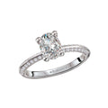 Orbelle Knife Edge White Gold Diamond Engagement Ring