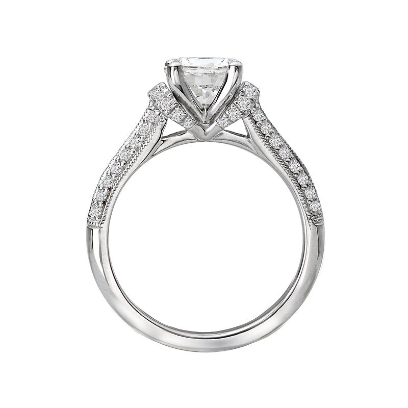 Bandora 14K White Gold Diamond Semi-Mount Engagement Ring