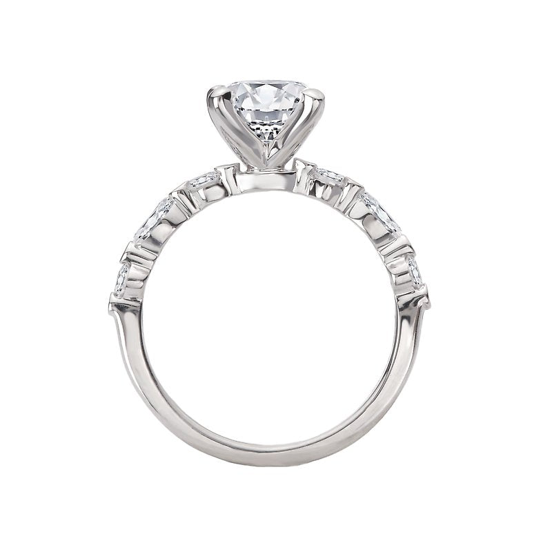 Platinum Oval Diamond Engagement Ring | Orbelle Collection