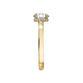 Orbelle Yellow Gold Halo Semi-Mount Engagement Ring with Lab Grown Diamond