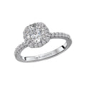 Orbelle Bandora Semi-Mount Diamond Engagement Ring in 14K White Gold