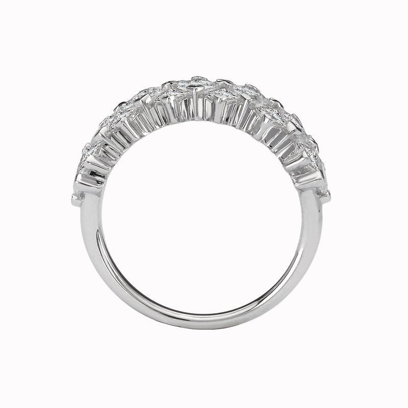 Luxora Princess Cut Diamond Fashion Ring in 14K White Gold - D 2ctw Size 7
