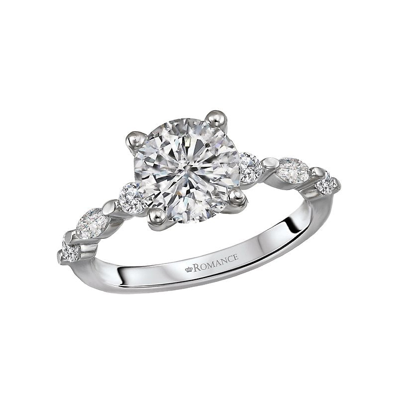 Orbelle Bandora Platinum Diamond Engagement Ring Semi-Mount