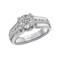 Bandora White Gold Diamond Engagement Ring Semi-Mount