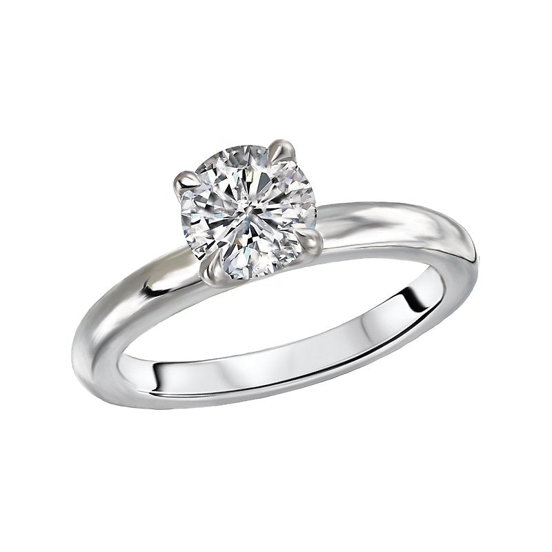 Aurenza Classics 14K White Gold Solitaire Semi-Mount Diamond Ring