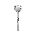 Orbelle 3-Stone Oval Lab Grown Diamond Semi Mount Ring in 14K White Gold