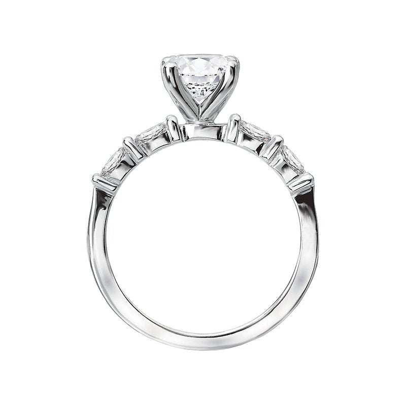 Bandora 14K White Gold Semi-Mount Diamond Ring for Orbelle - Lab Grown Diamond